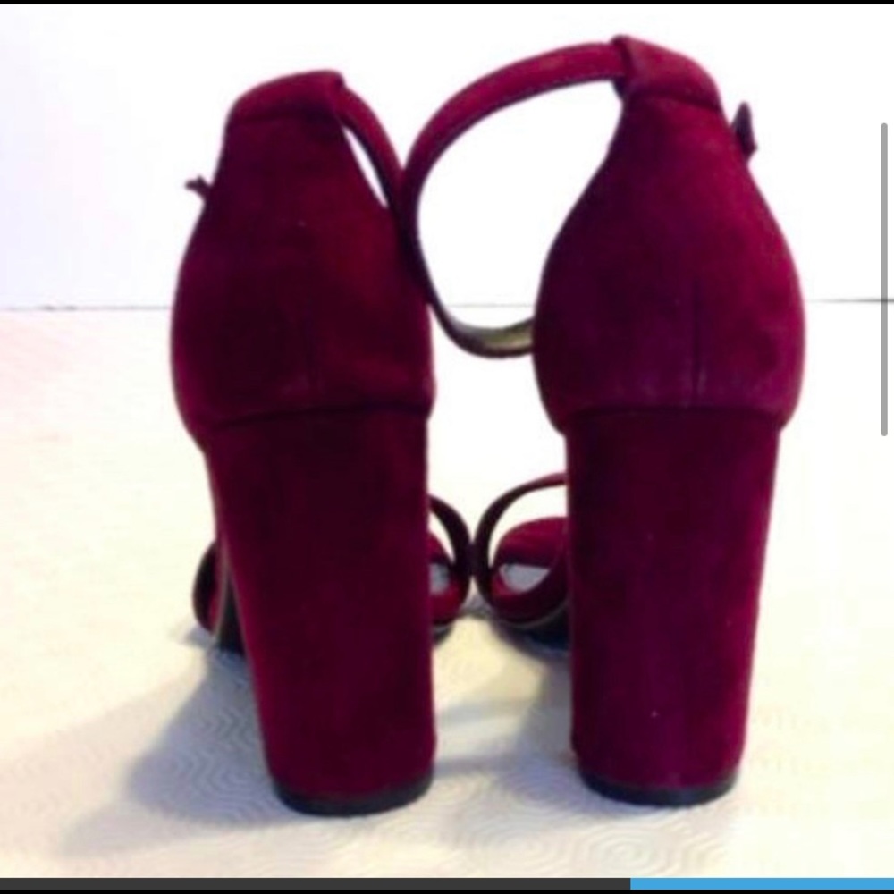 Steve Madden wine chunky heels - Picture 4 of 6